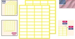 Effortless Labeling with 4000 Matte White Stickers – Perfect for Pricing & More