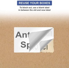 50 Sheets 1500 Labels FBA 1 x 2 5/8 Address Mailing Labels 32 UP 1 x 2.625