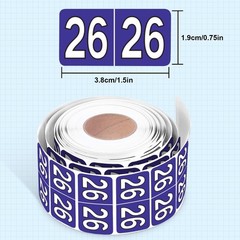 500Pcs 2026 Stickers, 3/4X1-1/2 Inch File Folder Labels 26 Colored Sel
