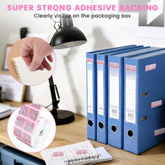500 Pcs 2026 Year Stickers, 3/4X1-1/2 Inch 2026 File Folder Stickers, 2026 Pink