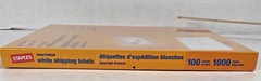 Staples Laser/Inkjet White Shipping Labels 5163/8163 2″ x 4″ 100 pgs 1000 labels