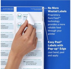 New Box of 2000 Avery 8167/5167/5267 Return Address Shipping Labels 1/2″x 1 3/4″
