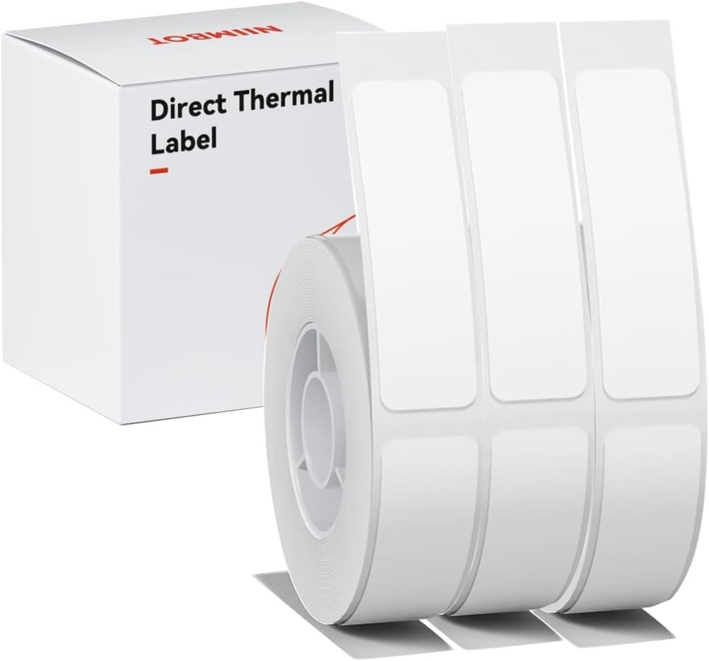 White Label Paper Compatible for NIIMBOT D11 D110 D101 Label Maker 3Rolls