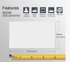 BETCKEY 1,200 Shipping Labels 4 Rolls Compatible w/DYMO 30256 2-5/16″ X 4″