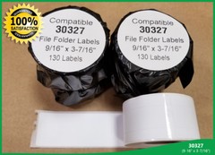 Labels Rolls 30327 Dymo File Folder 130 labels/roll Adhesive – 100 Rolls