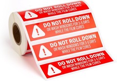 500Pcs Do Not Roll down Window Stickers, Removable Adhesive Warning Labels for A
