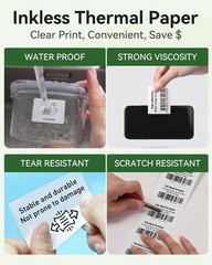 1.57′ 1.18′ Multi-Purpose Direct Thermal Labels (40mm30mm), -Adhesive Thermal…