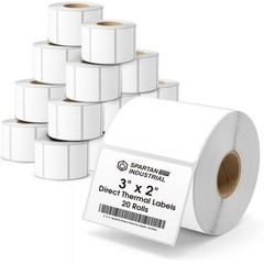 Spartan Industrial – 3″ X 2″ Direct Thermal Labels (14000 Count, 20 Rolls) – …