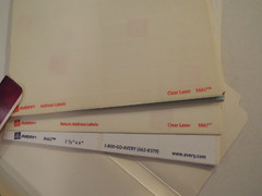 LOT-AVERY CLEAR LASER MIXED ADDRESS MAILING LABELS-5661-5667-5160-BONUS**READ***