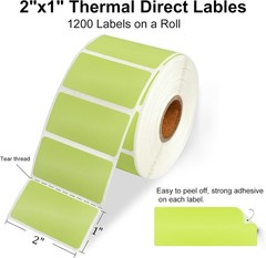 2″ x 1″ Direct Thermal Labels for UPC Barcodes, Address, Perforated & Compati…