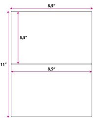 High-Opacity Blockout Shipping Labels – Half Sheet 5.5″ x 8.5″ – Cover Old Ba…