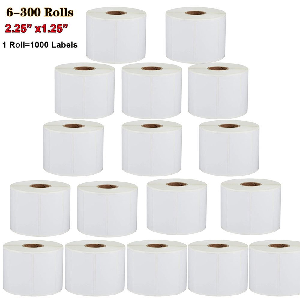 2.25″ x 1.25″ Direct Thermal Barcode Price Shipping Labels for Zebra Eltron 2844