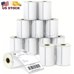 12 Rolls Direct Thermal Shipping Label 4×6″ 220/Roll 1744907 DYMO 4XL Compatible