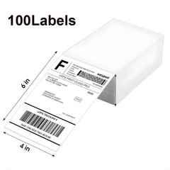 4×6 Fanfold Direct Thermal White Adhesive Perforated Postage Shipping Labels