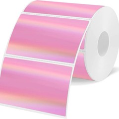 3×2″ Purple Rainbow Metallic Thermal Labels 200Pcs DIY Price Mailing Stickers