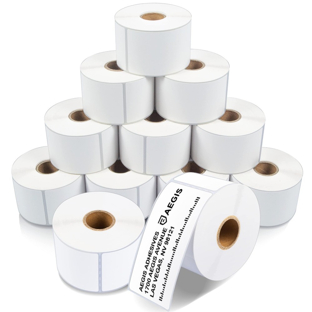 2″ x 4″ Direct Thermal Printer Labels – 4200 Count, 12 Rolls – Barcode, FNSKU, S