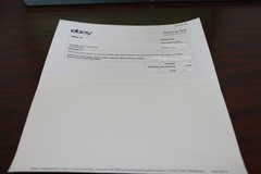 250 Click N ship Labels, New with tear-off receipt, Perforation, Made in the USA