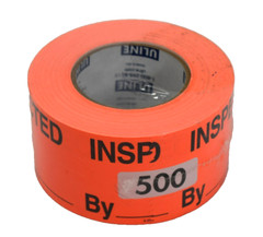 Uline Production Labels Large 3″ x 5″ Inspected by Orange Labels 500 Pack S-2576