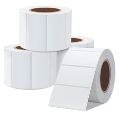 2.25×1.25″ Thermal Labels for Rollo & Zebra Printers, 4 Rolls, White