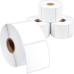 – 2″ X 2″ Square Direct Thermal Labels (2800 Count, 4 Rolls) – QR Code Stickers,