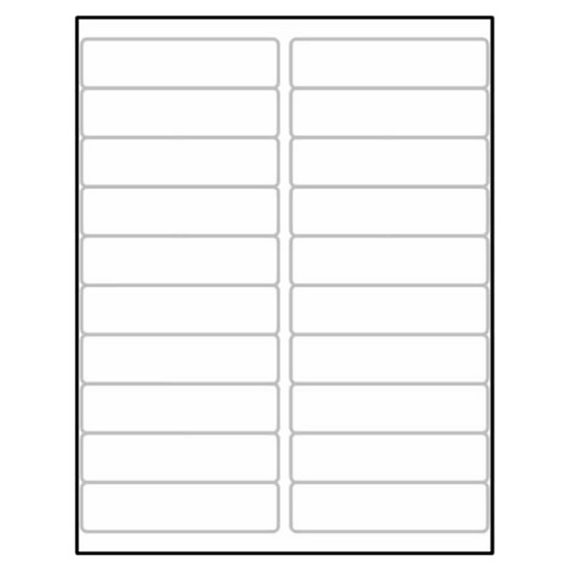 Laser Label Sheet, 4″ x 1″ Laser Finish, Flat Sheet and Pre-Die Cut Labels (Box