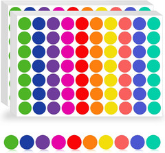 4200 Pcs Colored Dot Stickers, 3/4 Inch round Color Coding Labels, Circle