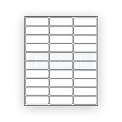 7500 2.625 x 1 EcoSwift Laser Address Shipping Adhesive Labels 30/sheet 1 x2 5/8