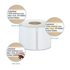 12 Rolls 2-1/8″ x 4″(54mm x 101mm) Direct Thermal Labels Compatible with DYMO…