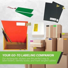 Versatile 3×1 Inch Yellow Write-On Labels for Home, Office, and School Projects