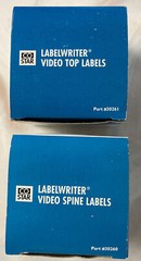 Co Star Labelwriter 30260 Video Spine 400 Labels 330261 Video Top 300 Labels