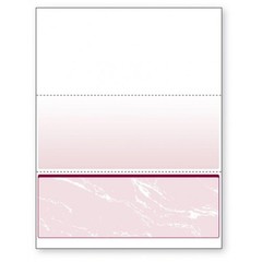 8-1/2 x 11″ Blank Laser Check Burgundy, 24lb. Check on Bottom ( 2500 )