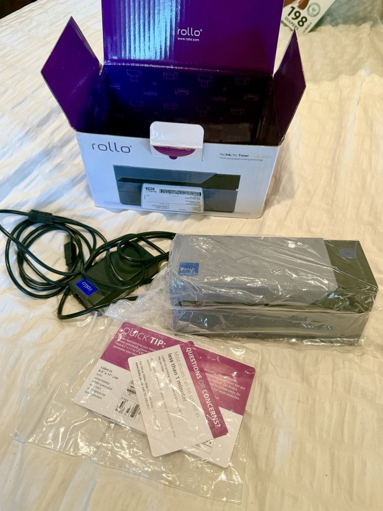 Rollo X1038 USB Shipping Label Printer Direct Thermal 4×6 Label Printer Tested