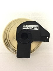 Lot Of 12 Brother DK-2214 White Paper Shipping Labels , 12MM, FREE SHIPPING