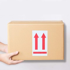 3×5 inch Red Arrows This Side Up Stickers Safe Handling for Shipping and Pack…