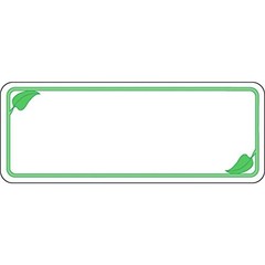 HUBERT® White 30-Up Laser Labels with Leaf Design – 2 1/2″L x 1″H