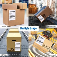 50-1000 Shipping Labels 8.5×5.5 Half Self Self Adhesive Sticker 2 Per Sheet