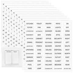 650PCS Light Switch Labels Stickers Transparent Waterproof Electrical Switch
