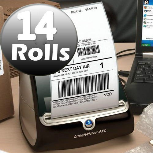 14 Rolls Direct Thermal Shipping Labels 4×6 1744907 compatible DYMO 4XL
