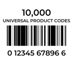 10,000 UPC Numbers Barcodes Gs1 EAN Codes For Amazon Listings Lifetime Guarantee