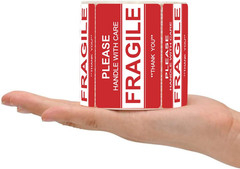 12 Rolls 3 X 2 Inch Handle with Care Fragile Thank You Warning Packing Shipping
