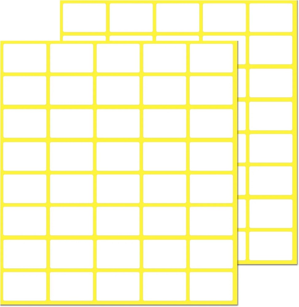 1000 Pack, 0.5″ x 0.75″ – White Labels Stickers for Writing, Price Stickers