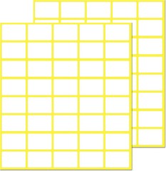 1000 Pack, 0.5″ x 0.75″ – White Labels Stickers for Writing, Price Stickers