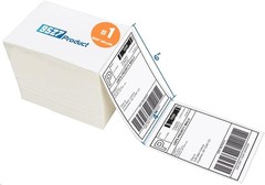 9527 Product Fanfold 4 x 6 Direct Thermal Labels White Perforated Shipping La…