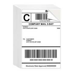 100 PreCut 4×6 Sheet Shipping Labels for Laser & Inkjet Printers, Single Shee…