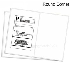 8.5″ x 5.5″ Shipping Labels Rounded Corner Self Adhesive 2 Per Sheet 100 – 1000