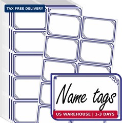 340 Pcs Name Tag Stickers 2″x 3″Self-Adhesive Border Name Stickers Labels | YSHI