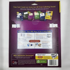 Avery 8987 Gold Foil Return Address Labels Open Box 5/10 Sheets