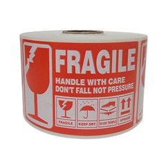 2″x3-1/2″ Fragile Keep Dry Not Pressure Label Peel & Stick (9) RLS 300 EA
