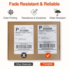Fanfold 4”x 6” Direct Thermal Shipping Labels Self Adhesive, 500 Postage Mail…