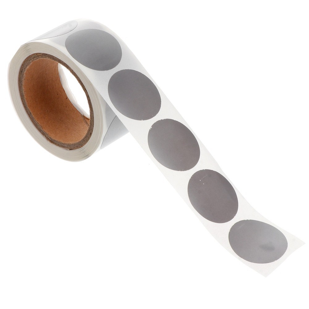 300Pcs Reusable Silver Round Label Stickers PVC Adhesive for Gift Wrapping